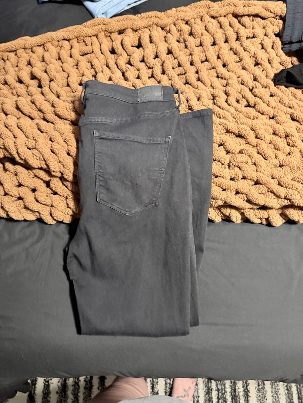 American Eagle Outfitters Dark Gray High-Rise Shorts